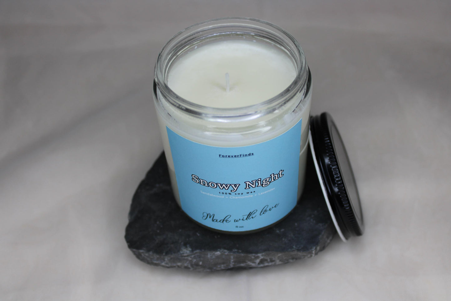 Winter candle, Meditation Candle, Gift hor Her, Gifting candle, Scented Candle, Gift him,  Snowy Night Candle, Peaceful Candle, Winter Gift