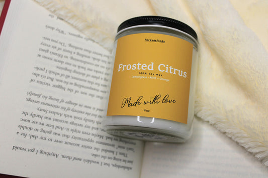 Citrus Candle, Winter candle, Gift hor Her, Scented Candle, Gift for him, Gifting candle, Forested Citrus Candle, Refreshing Candle