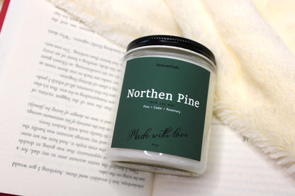 Pine Candle, Scented Candle, Winter candle, Gift hor Her, Gift for loved, Gifting candle, Northern Pine Candle, Woody Candle, Gift for him
