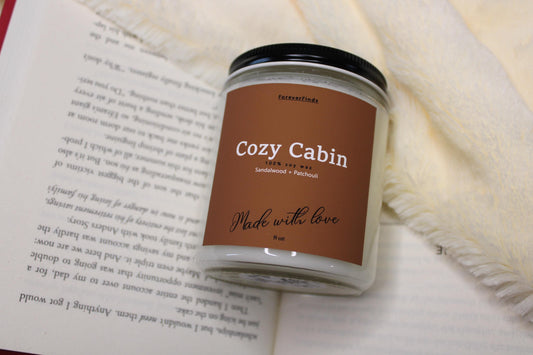 Cozy Candle, Winter candle, Gift hor Her, Scented Candle, Gift for loved Once, Gifting candle,Warm Candle, Cozy Cabin Candle