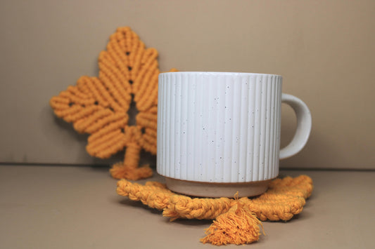 Macrame Coasters set of 2, Handmade Coaster set, table decor, housewarming gift, gift for her,boho kitchen, Maple Coaster