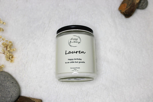 Birthday candle, customize Candle, Private Label Candle, Custom Logo, Gift for Her, Funny Candle label, Best Friend Gift, gift for love