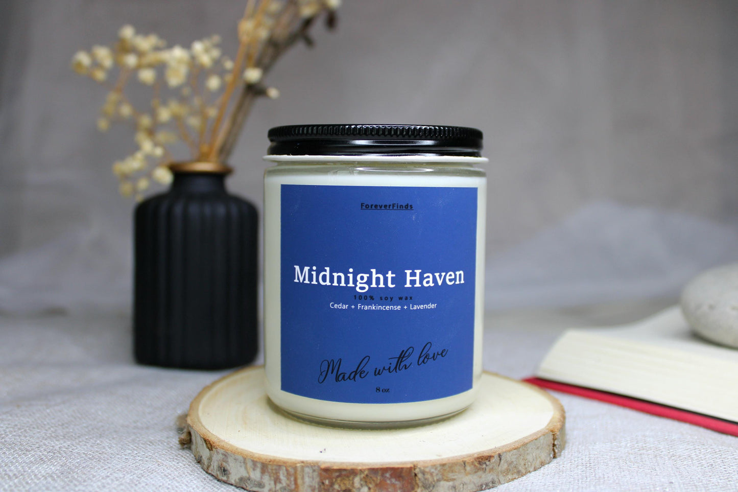 Scented Candle,Fall candle, Gift for him,  Midnight Heaven Candle, Calm Candle, Gift hor Her, Gifting candle, cozy candle, autumn Candle