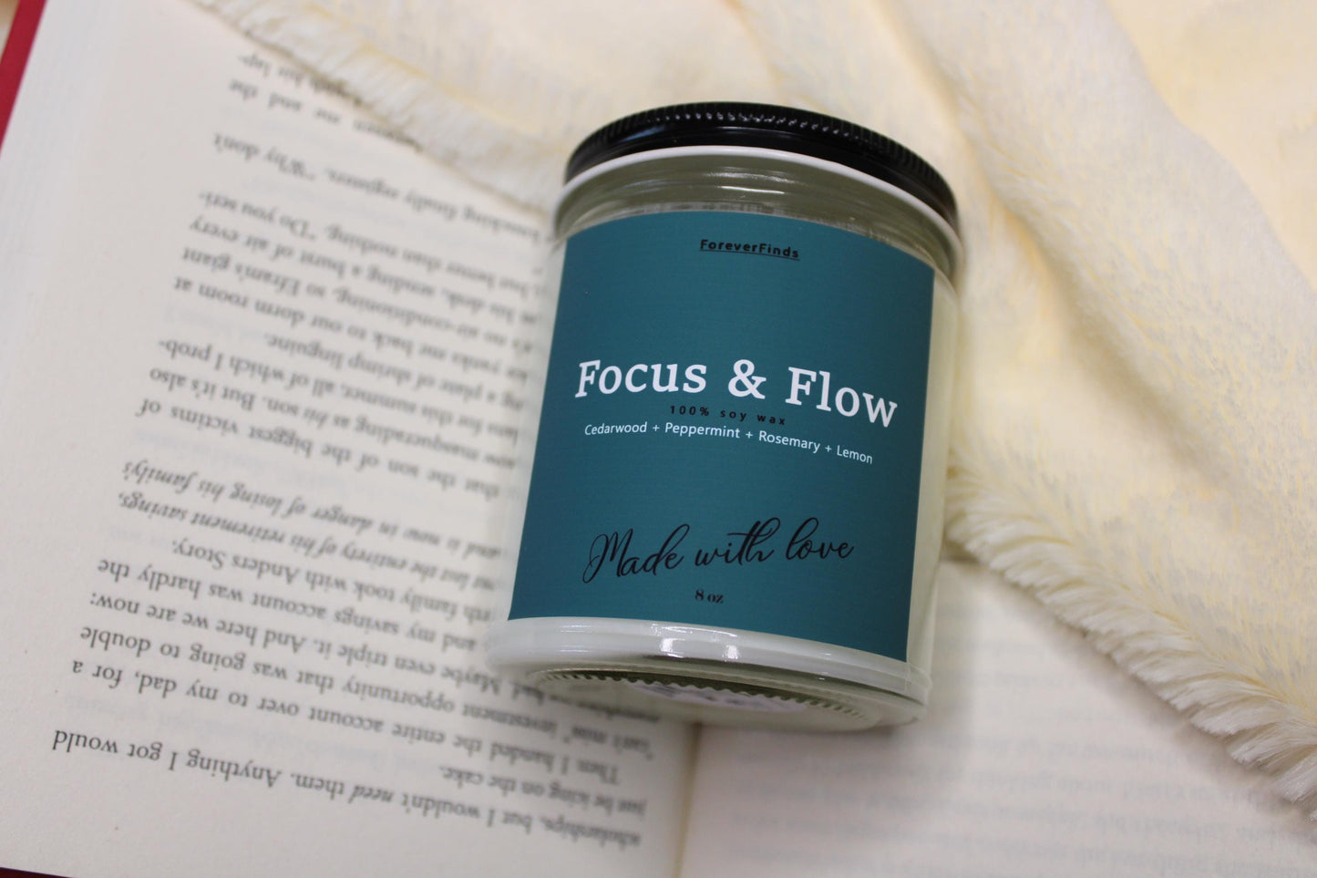 Focus & Flow Candle, Healing Candle, Meditation Candle, Scented Candle, Gift for loved Once, Gifting candle, , Gift hor Her