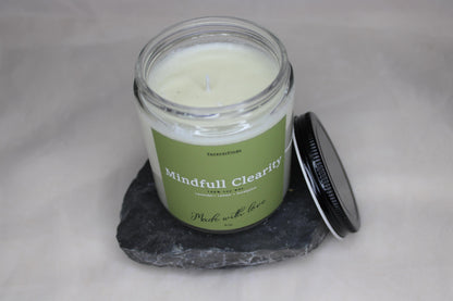 Mindful Clarity Candle, Healing Candle, Aroma Candle, Scented Candle, wellness scented candle, Gift for him, Gifting candle,  Gift hor Her