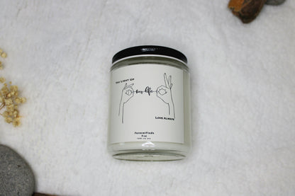 Quote Candle, Love Candle, Gifting candle, Gift hor Her, Scented Candle, Gift for loved Once, , Winter Spice Candle, Cozy Candle