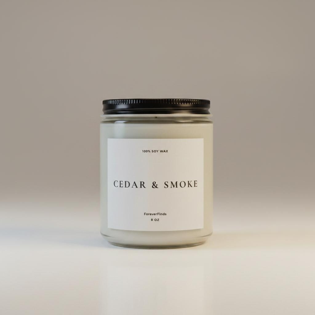 Cedar and Smoke Soy Candle