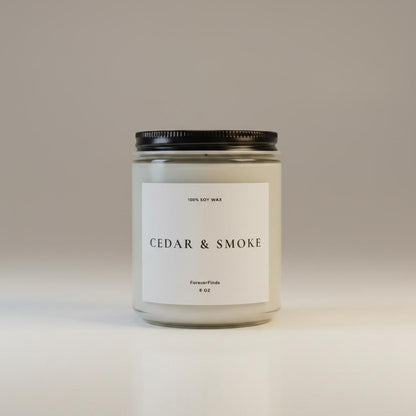 Cedar and Smoke Soy Candle