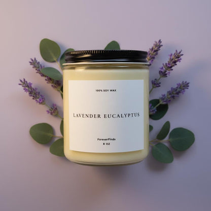 Lavender Eucalyptus Soy Candle