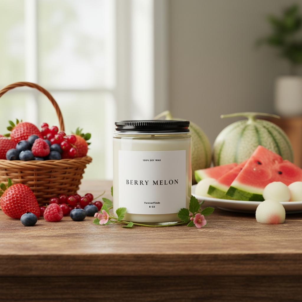 Berry Melon Soy Candle