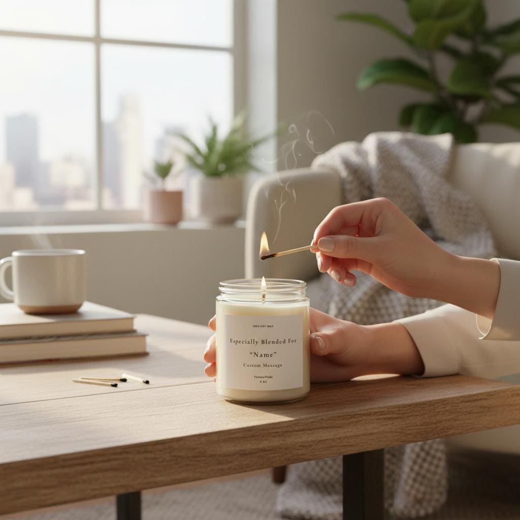 Personalized Name Scented Candle