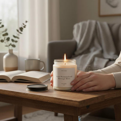 Personalized Message Candle