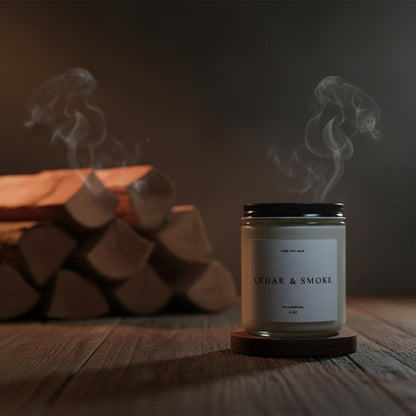Cedar and Smoke Soy Candle