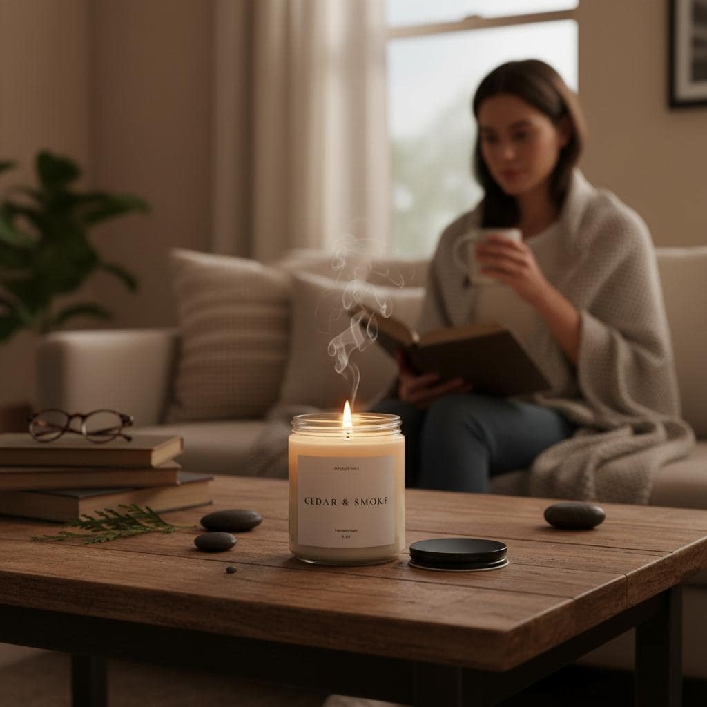 Cedar and Smoke Soy Candle