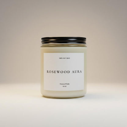 Rosewood Aura Soy Candle