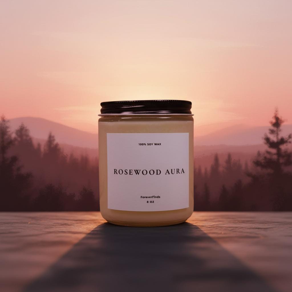 Rosewood Aura Soy Candle