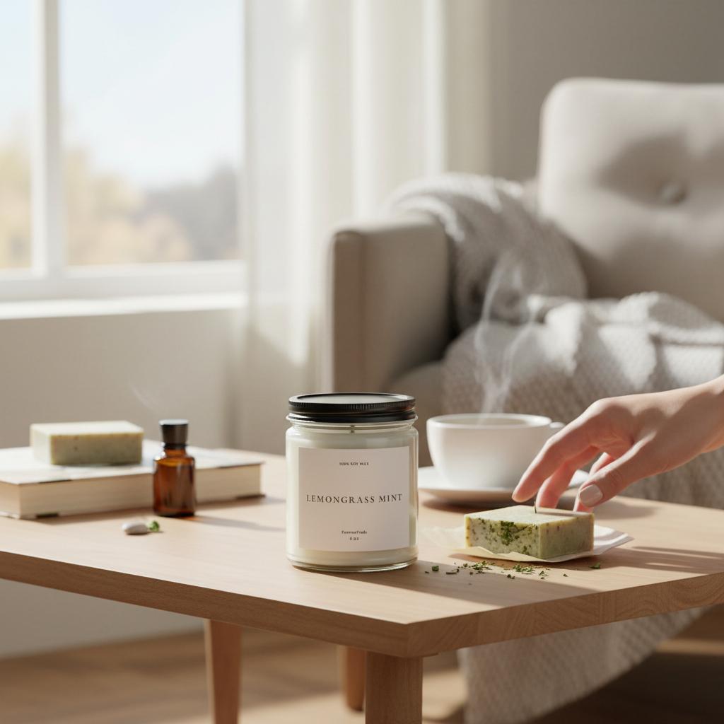 Lemongrass Mint Soy Candle