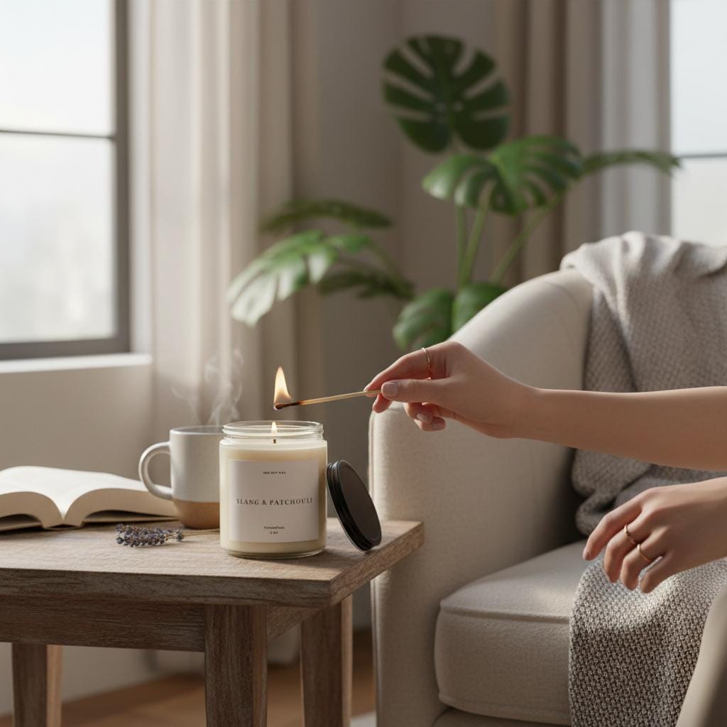 Ylang Patchouli Soy Candle