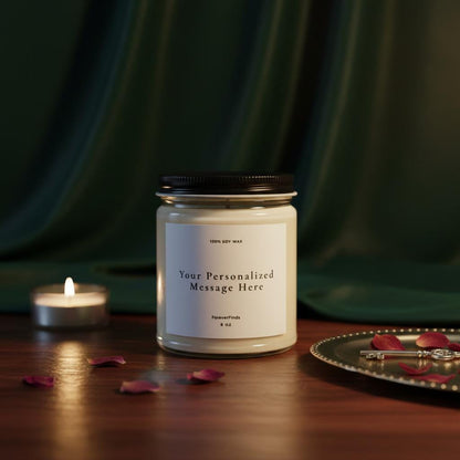 Personalized Message Candle