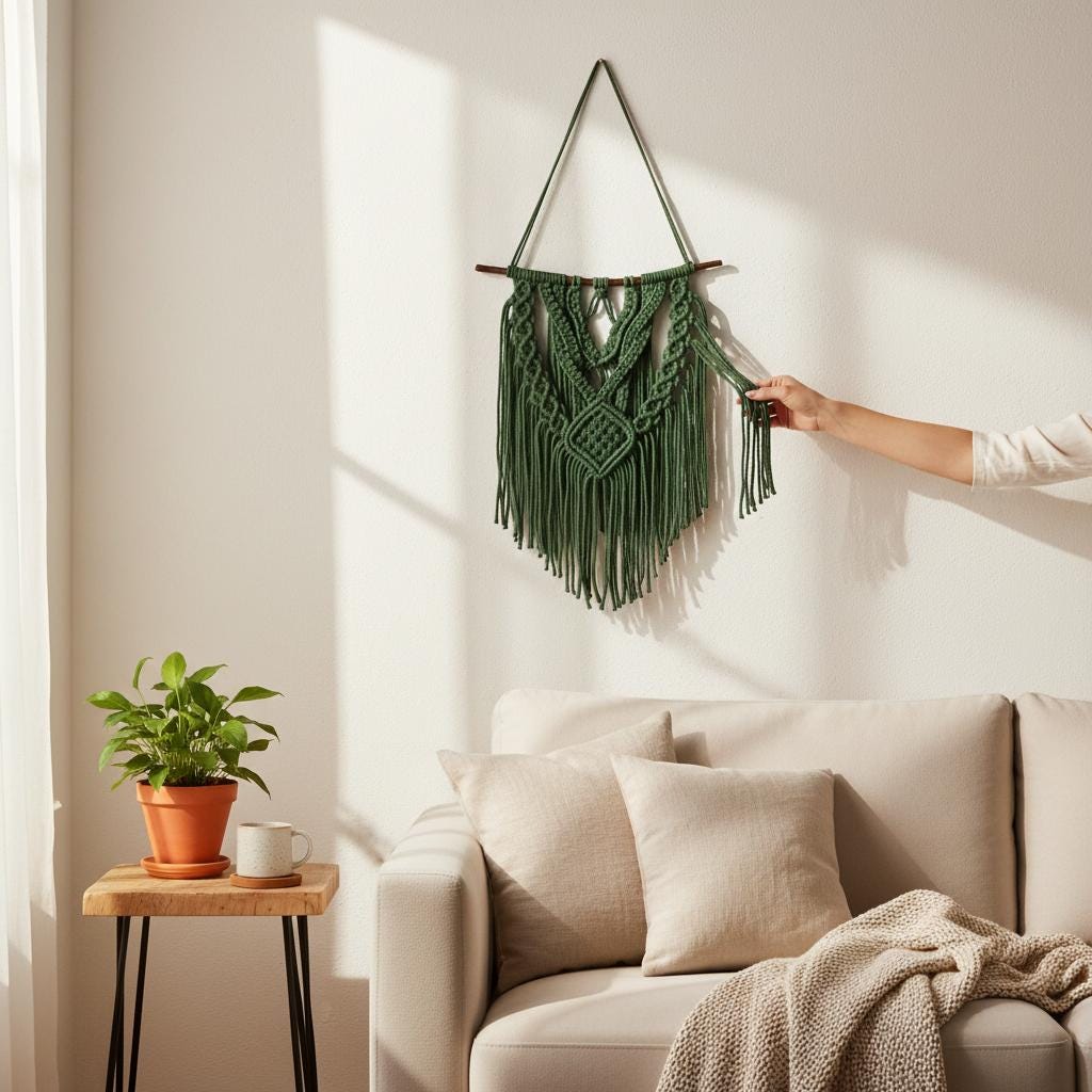 Boho Macrame Wall Hanging