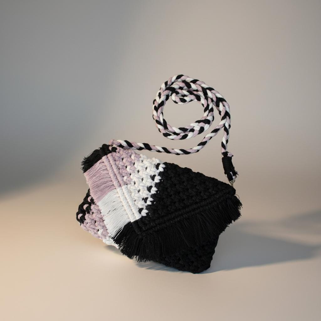 Macrame Shoulder Purse